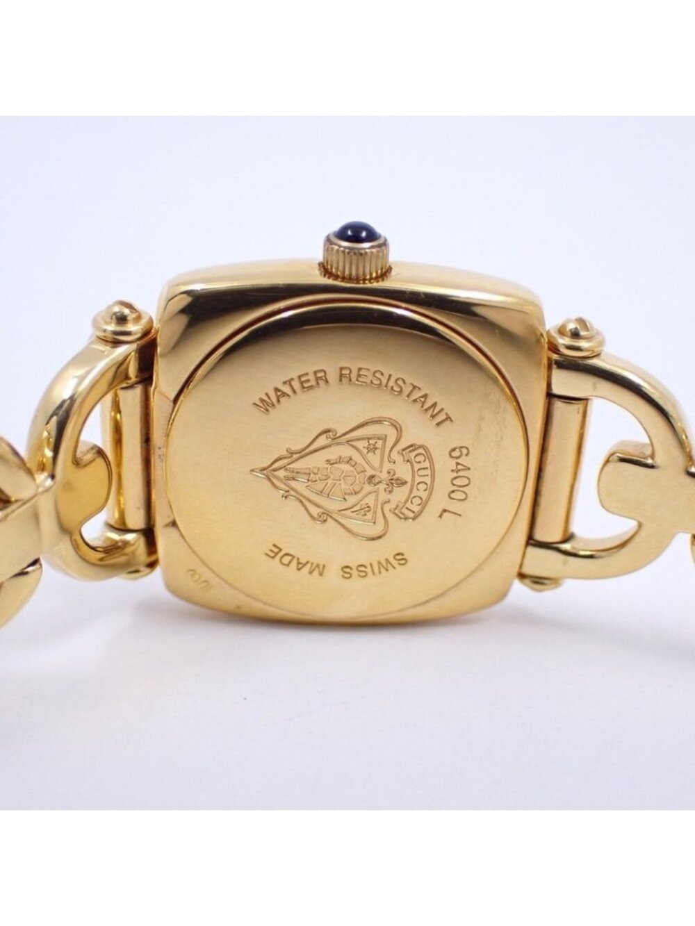 Gucci Quartz Watch Gold Black Dial - Picture 9 of 10